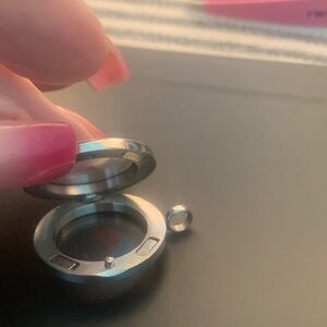 Origami Owl Silver Locket Necklace